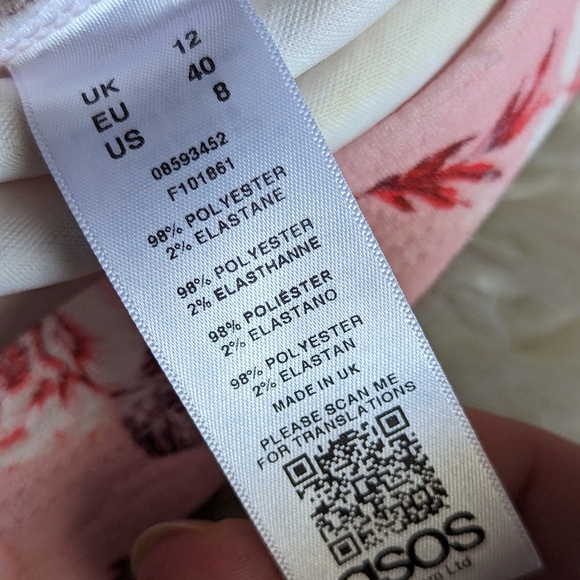 EUC ASOS Design Maternity One Shoulder Floral Midi Dress - Picture 9 of 14